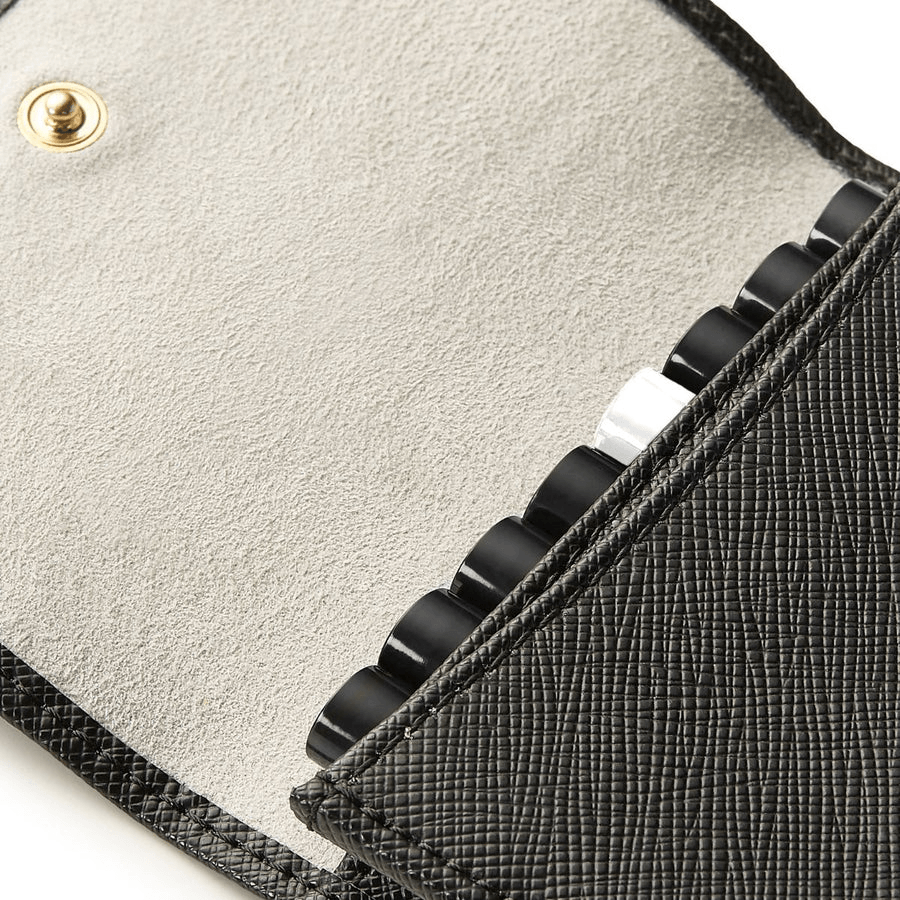 Creed - Men's Black Leather Sample Wallet 8x1.7ml - Ascent Luxury Cosmetics