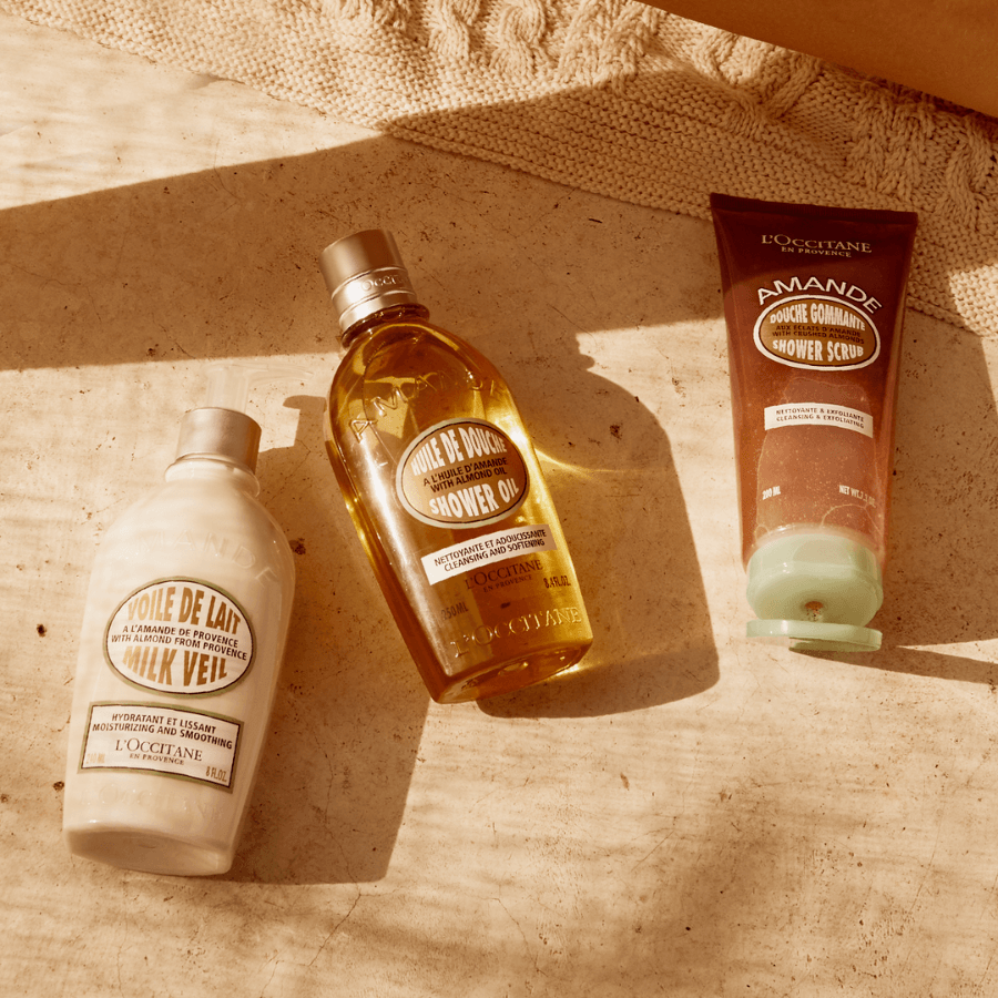 L'Occitane - Amande Shower Scrub 200ml - Ascent Luxury Cosmetics