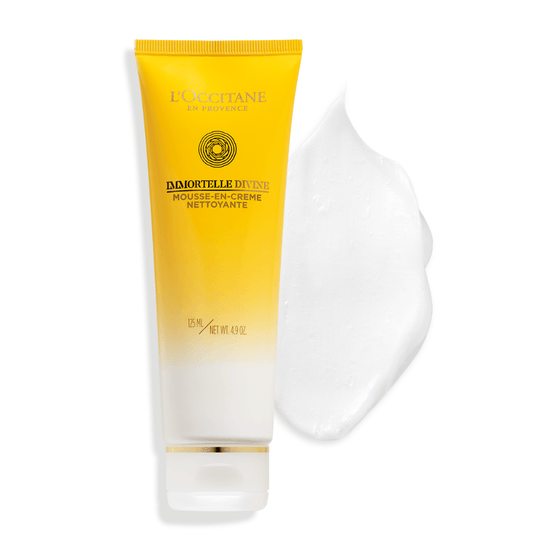 L'Occitane - Immortelle Divine Foaming Cleansing Cream 125ml - Ascent Luxury Cosmetics