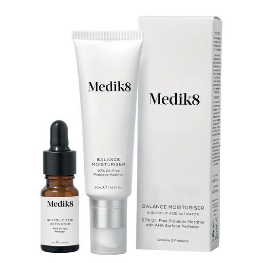 Medik8 - Balance Moisturiser 50ml & Glycolic Acid Activator 10ml - Ascent Luxury Cosmetics