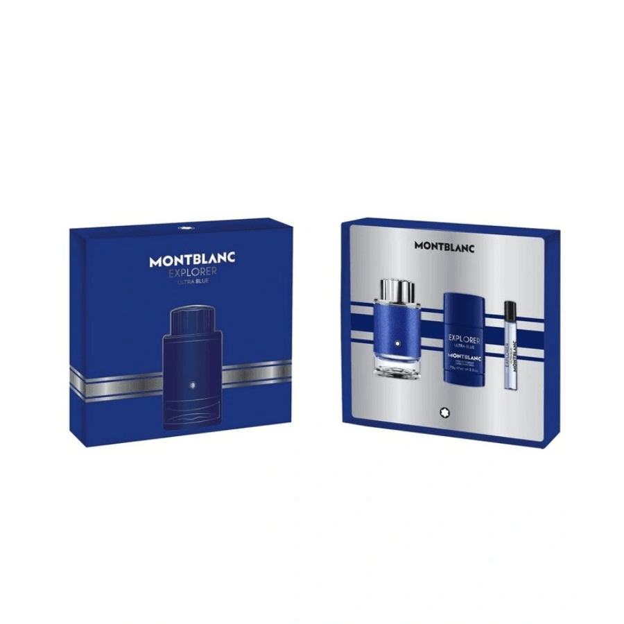 Mont Blanc - Father's Day 2022 - Explorer Ultra Blue EDP 100ml Set - Ascent Luxury Cosmetics