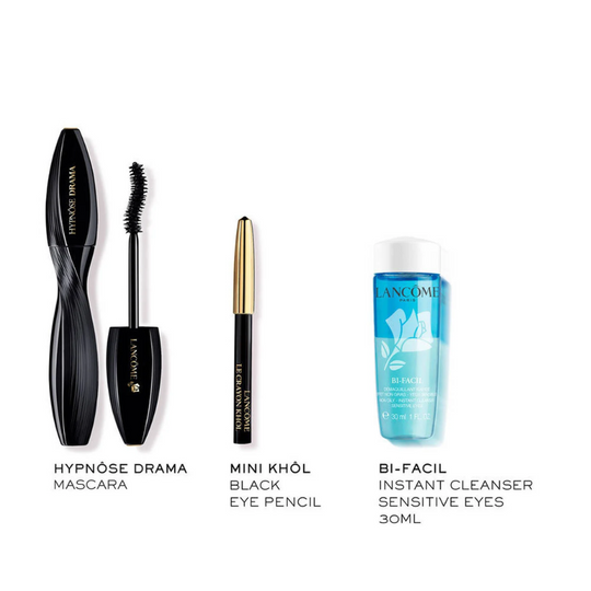 Lancome - Xmas 2024 Hypnose Drama Mascara 01 Bonus Bi-Facil & Khol Pencil Giftset