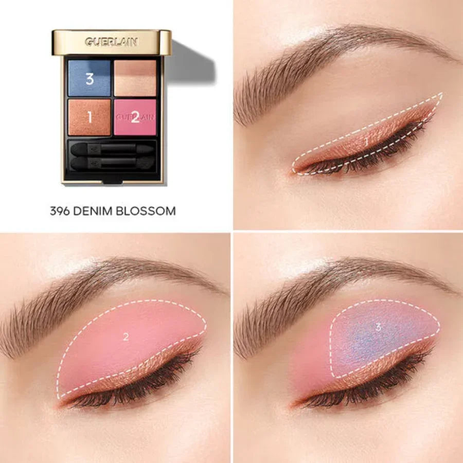 Guerlain - Ombres G Eyeshadow Quad 396 Denim Blossom