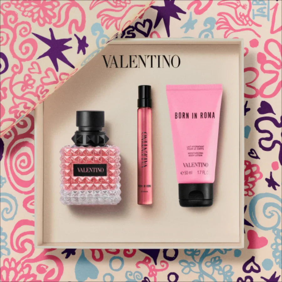 Valentino- Nước hoa Donna Born In Roma EDP Bộ quà tặng 100ml