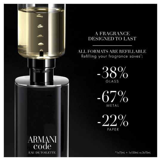 Giorgio Armani - Code for Men EDT Refillable - Ascent Luxury Cosmetics