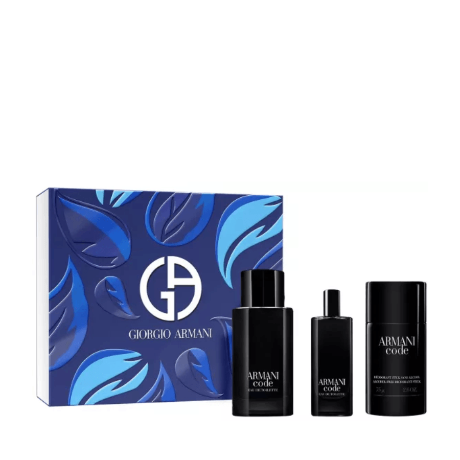 Giorgio Armani - Xmas 2024 Code for Men EDT Refillable 75ml Giftset - Ascent Luxury Cosmetics