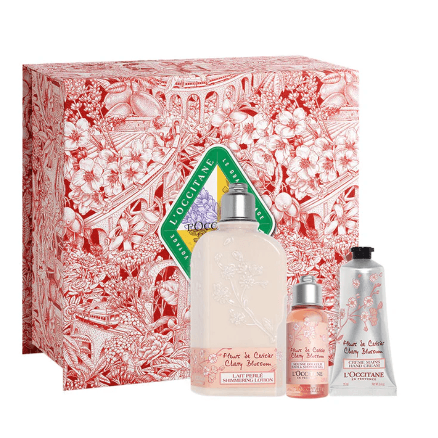 L'Occitane - Xmas 2024 Cherry Experience Collection Giftset - Ascent Luxury Cosmetics