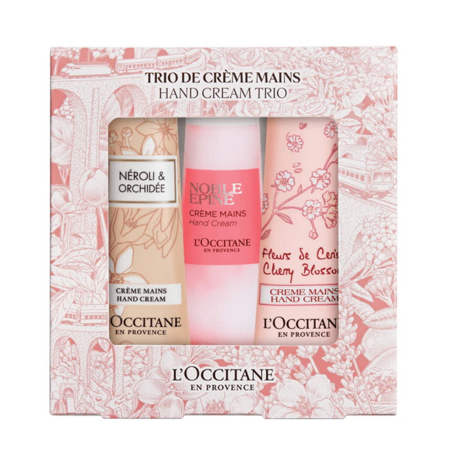 L'Occitane - Xmas 2024 Hand Cream Trio (Floral) Giftset - Ascent Luxury Cosmetics