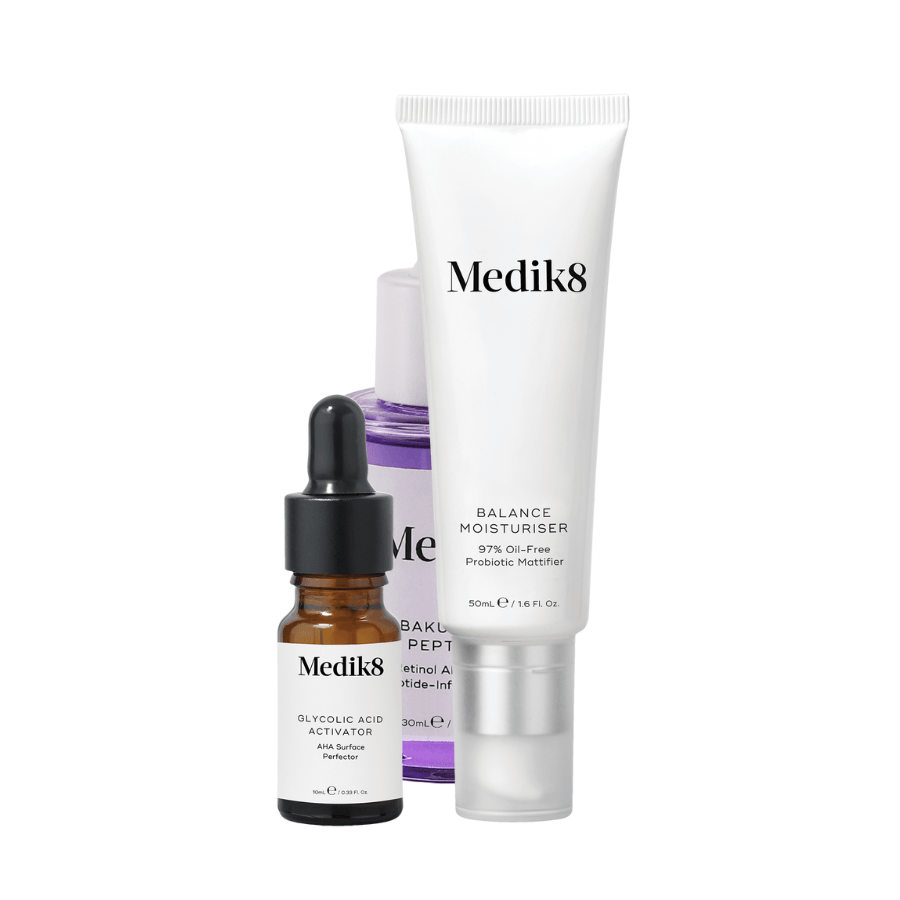 Medik8 - Balance Moisturiser 50ml & Glycolic Acid Activator 10ml - Ascent Luxury Cosmetics