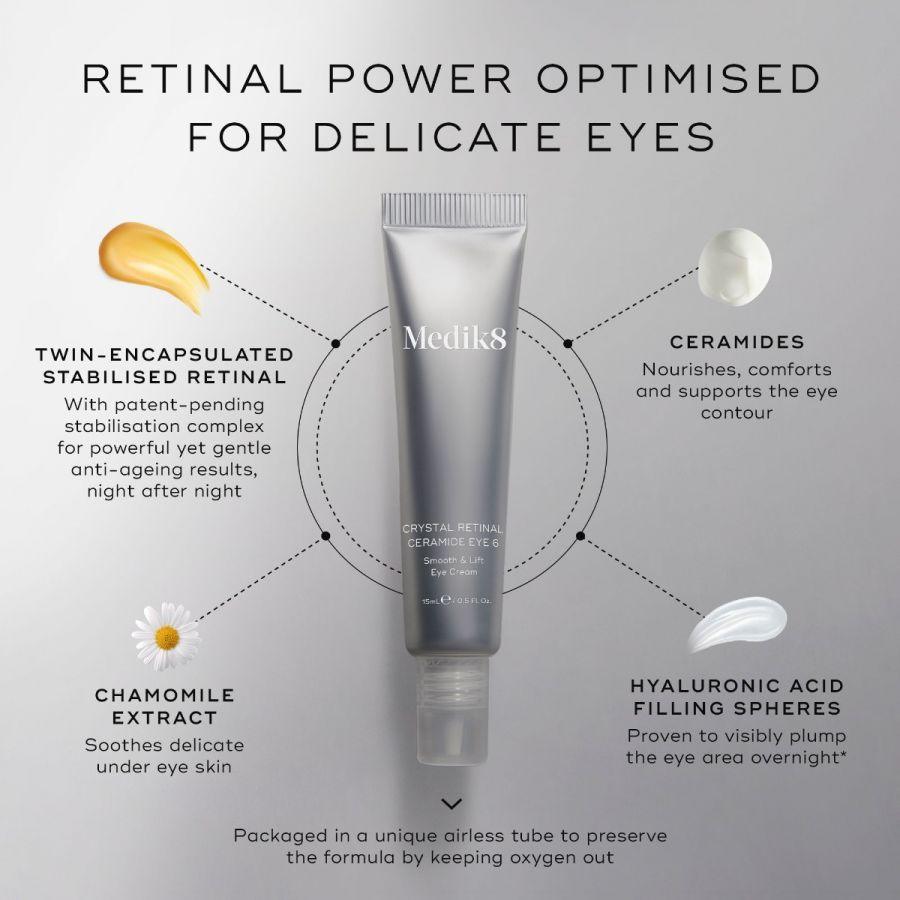 Medik8 - Crystal Retinal Ceramide Eye 10 15ml - Ascent Luxury Cosmetics