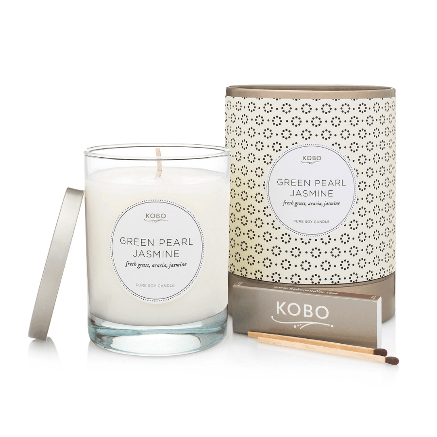 Kobo - Coterie Green Pearl Jasmine Pure Soy Candle 312g - Ascent Luxury Cosmetics