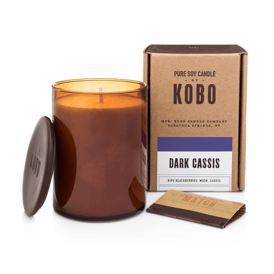 Kobo - Woodblock Dark Cassis Pure Soy Candle 312g - Ascent Luxury Cosmetics
